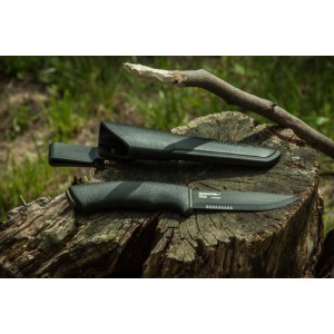 Нож Mora Bushcraft SRT Stainless Steel Fixed Blade Knife - Black NZ- BBS-SS-01 MORAKNIV